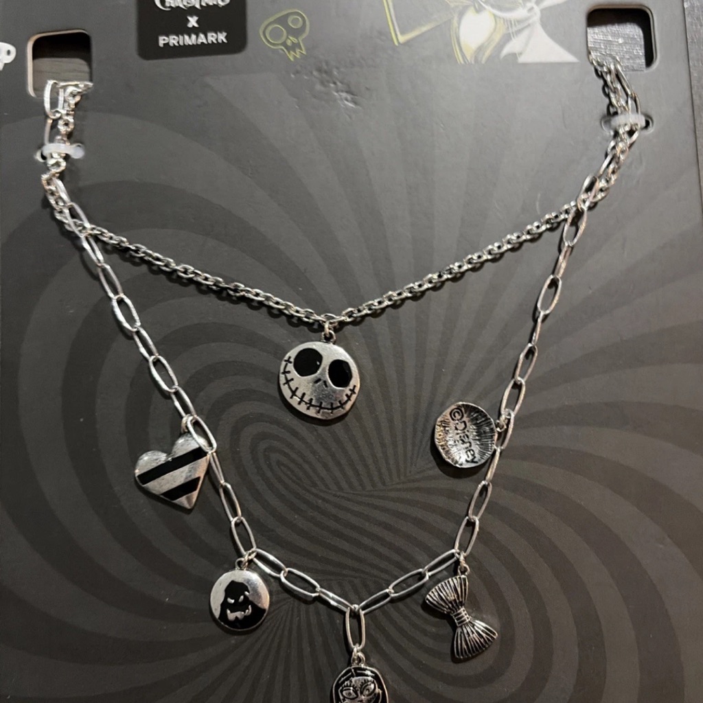 The Nightmare Before Christmas X Primark Silver Charm Necklace